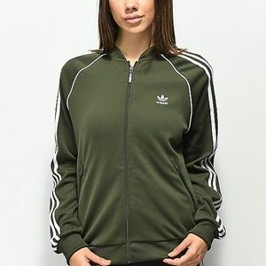 Olive Adidas Track Sweater
